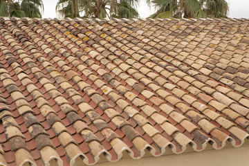 tiled roof in spain