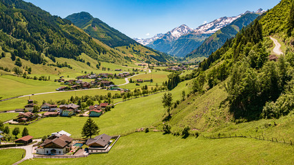 Beautiful view of the famous Rauris valley, Salzburg, Austria