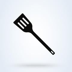 Kitchen spatula Simple modern icon design illustration