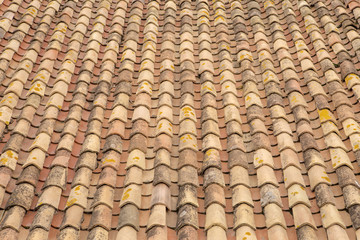 tiled roof in spain