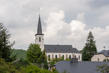 Fototapeta na wymiar Christian Church in Kautenbach - Luxembourg