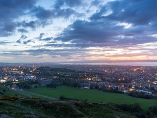 panoramic view of  Edinburgh city