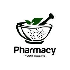 Pharmacy Logo Design Stock Vector