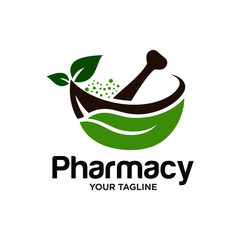 Pharmacy Logo Design Stock Vector