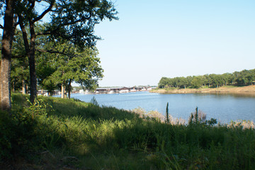 View of Lake Texoma in the Summer