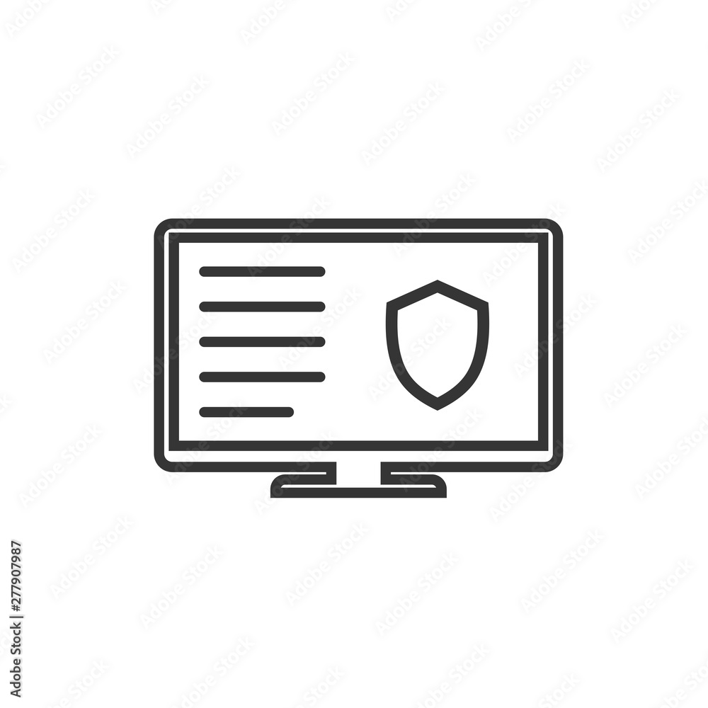 Poster Project dashboard linear icon template color editable. dashboard in monitor computer symbol vector sign isolated on white background. Simple logo vector illustration for graphic and web design.