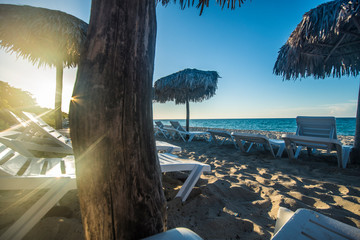 Private beach at hotels in Varadero Cuba