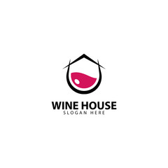 Wine House Logo Deign Icon