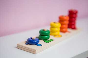 wooden educational game for children