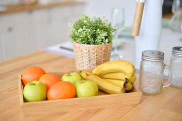 Fresh vegetables on the table. Healthy food. 