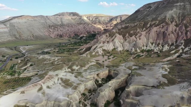 Turkey Cappadocia adequate landscape, shooting from drone