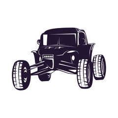 Off-road car logo design vector. Off-road extreme car club logo templates. Vector symbols
