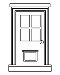 Traditional house door design