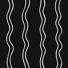 Hand drawn seamless pattern with Black and white Vector doodle lines.  Abstract pencil drawing stripes background. Artistic illustration grunge elements strokes