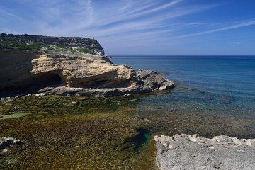 Fototapeta na wymiar La costa di Capo Mannu