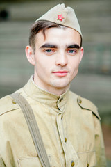 Sodat portrait, war, military in uniform, military service