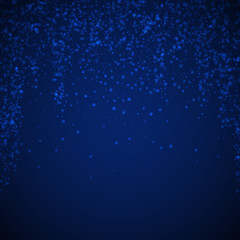 Magic stars sparse Christmas background. Subtle fl