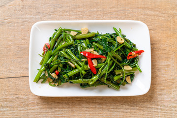 Stir-Fried Chinese Morning Glory or Water Spinach