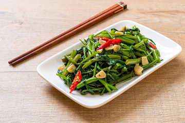 Stir-Fried Chinese Morning Glory or Water Spinach