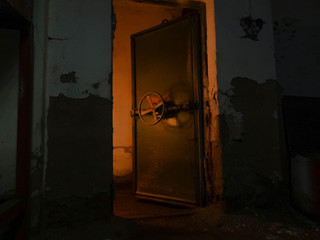 door in the atomic bombshelter