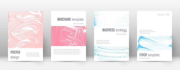 Cover page design template. Minimalistic brochure 
