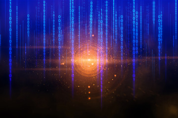 cloud storage, data deep learning ai technology robotic, molecule of chemical, atom cell science,...
