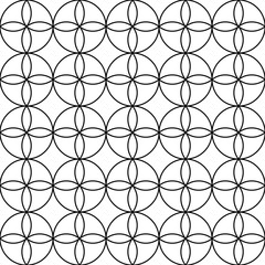 Seamless geometric pattern whith black color lines.