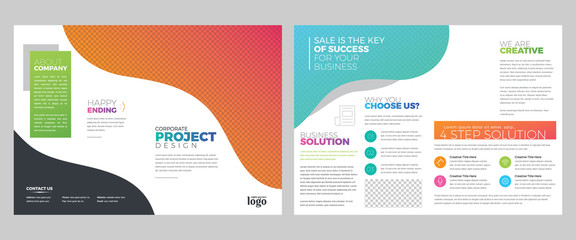 Colorful Bifold Brochure Template