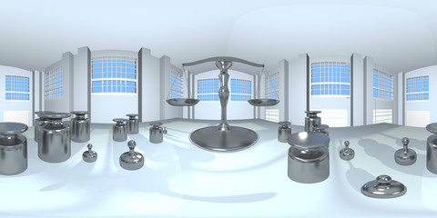 Mass Standard and scale HDRI map