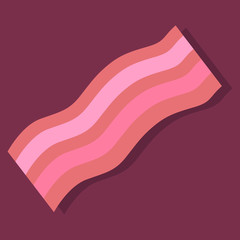Vector Illustration Bacon Food