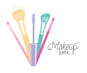 make up brushes accessories colorful