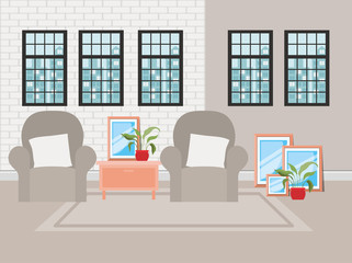 beautiful living room house scene