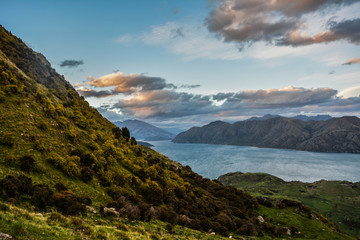 Fototapeta na wymiar Royce Peak Lake Wanaka (New Zealand)