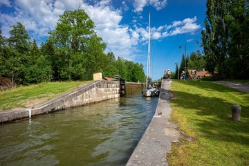 Schleuse im Götakanal, Schweden