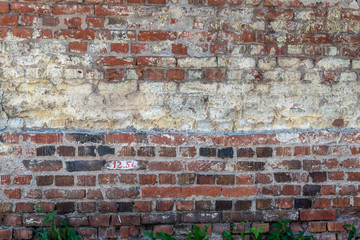 Old Weathered Brick Wall Texture