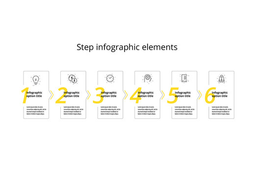 6 Step Infographic Layout