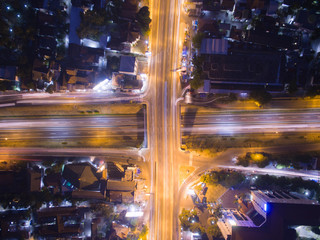 aerial view city light semarang