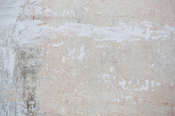 Textured concrete background. Cracks, old wall.