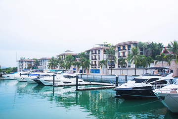 Royal Phuket Marina tourism and generalr,It is the most beautiful port,Can go to many islands, such as James Bond Island,Phi Phi,Koh Hong,Heaven of Andaman in Phuket Thailand,12 June 2018.