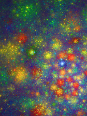 abstract chaotic fractal background 3D rendering illustration