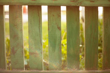 Green wooden boards fence. Pretty Wood Background