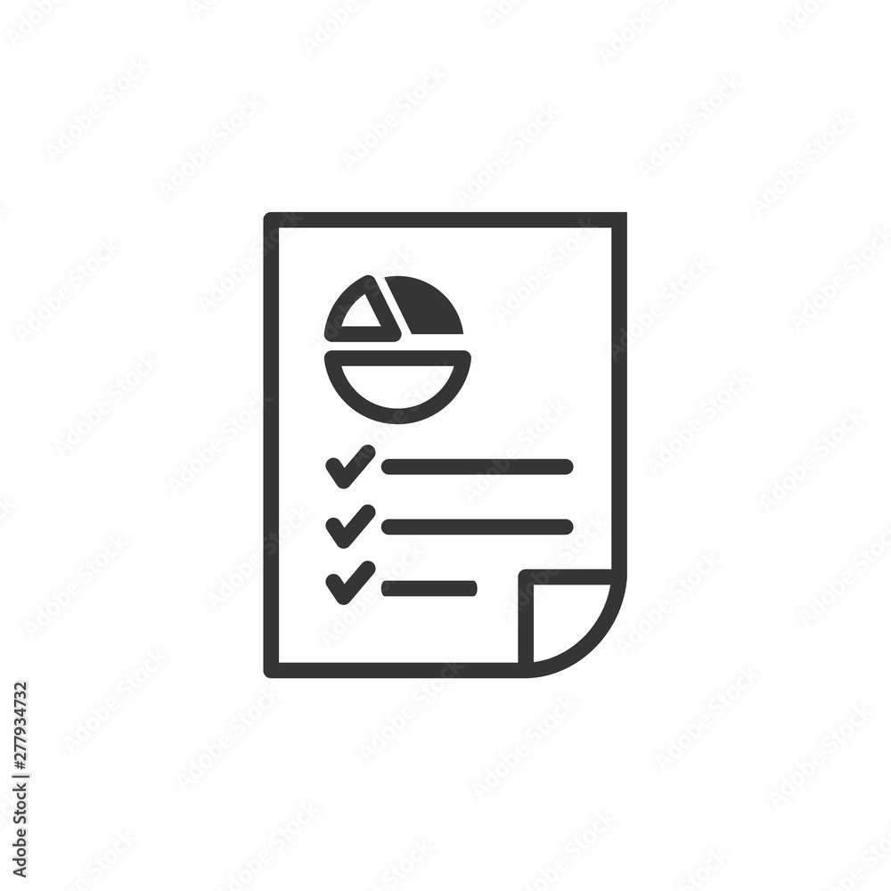 Poster document like auditing. scrutiny, annual verification, info. flat style quality sign or success prov