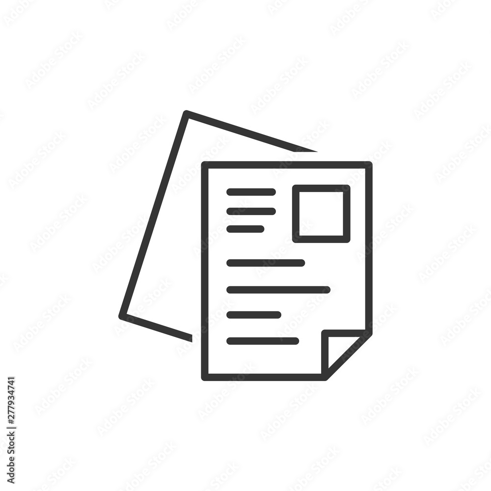 Fototapete document like auditing. scrutiny, annual verification, info. flat style quality sign or success prov