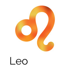 Zodiac Symbol Leo, Vector Sign