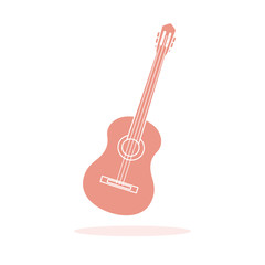 Acoustic guitar. String musical instruments.