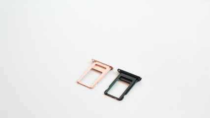 The SIM tray black and pink is used by the manufacturer. In the shop Real place, white background clear