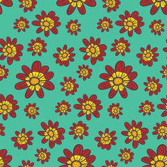 Seamless pattern floral background