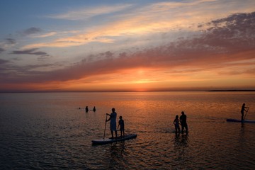 Fototapeta premium sunset on the beach