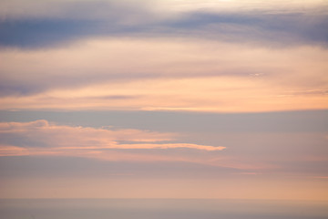 colorful sunset sky with clouds
