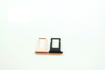 The SIM tray black and pink is used by the manufacturer. In the shop Real place, white background clear